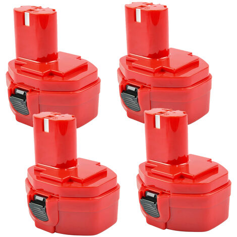 4 x 14.4V 4.8Ah Ni-Mh For Makita 14.4V 1420 Battery PA14 1422 1433 1434 1435 1435F 192699-A 193158-3 192600-1 1051D 4033D 5094D 6280D JR140D ML140 UB140D