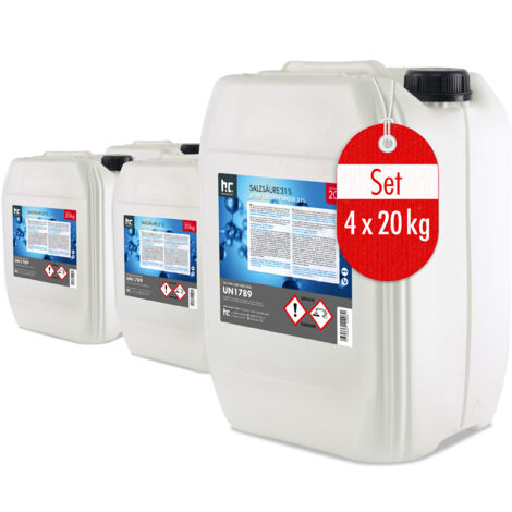 4 x 20 kg Salzsäure 29-32%