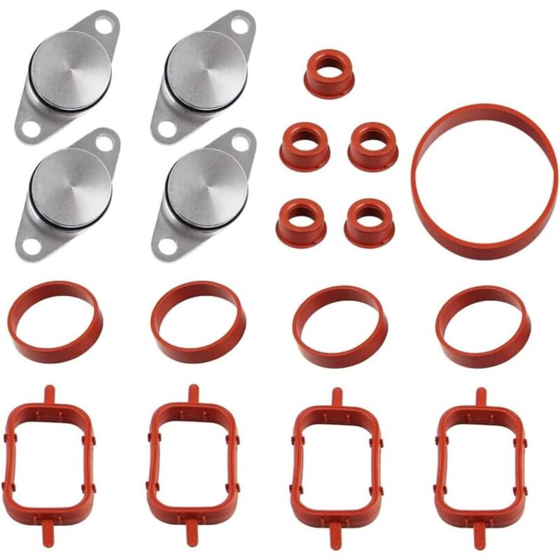 Shining House - 4 x 22mm Kit de suppression clapets d'admission joint collecteur admission 11612245439 pour E87 E46 E90 E91 E92 E93 E39 E60 E83 E53