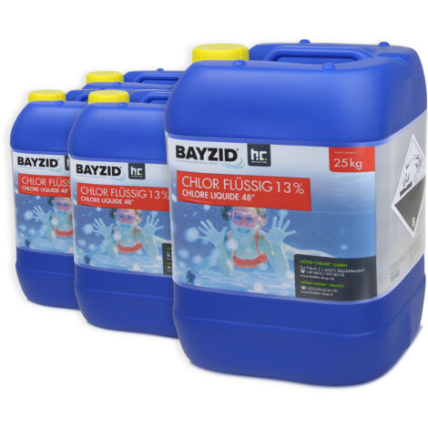 2 x 25 kg BAYZID® Chlor 13% flüssig für Pools