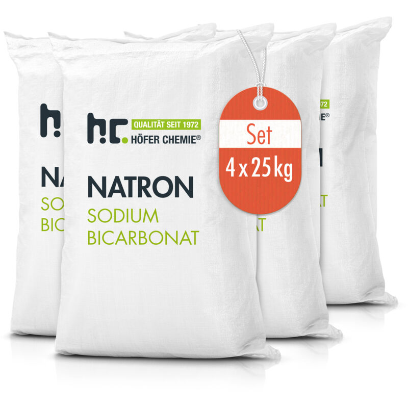 4 x 25 kg de bicarbonate de sodium en qualité alimentaire