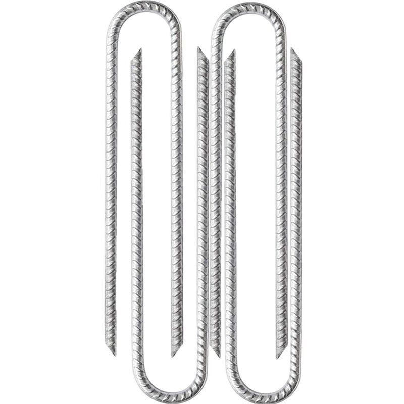 Sunxury - 4 x 30 cm - Piquets d'armature en acier galvanisé - Piquets d'ancrage en u - Piquets d'ancrage pour tentes, tonnelles, châteaux, tentes,