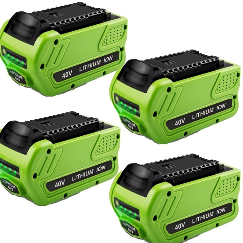 Image of 4 x 8Ah 40V Akku Für Greenworks G-MAX 40V 29462 29472 22272 20302 29252 Li-Ion Akku