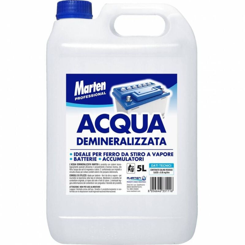 4 x eau distillée lt. 5