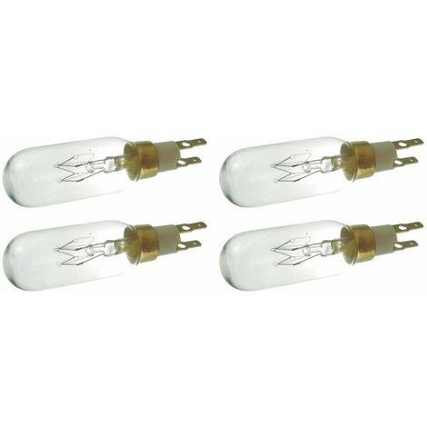 4 x American Style T Click 40W 240V Fridge Freezer Bulb Lamp