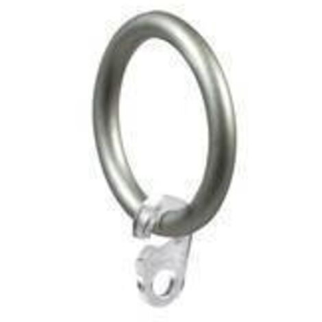 4 x ANELLO IN METALLO D 20 CONF. 8 PZ NICHEL