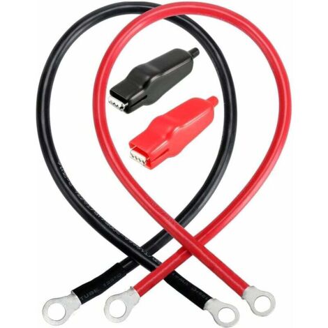 4 x Batterieanschluss 50A Stecker, 50A 600V Quick Connect Batterieverbinder Schnellanschlussstecker für Seilwinde oder Anhänger, Auto, Hochstromstecker (Grau, Rot)(T011)