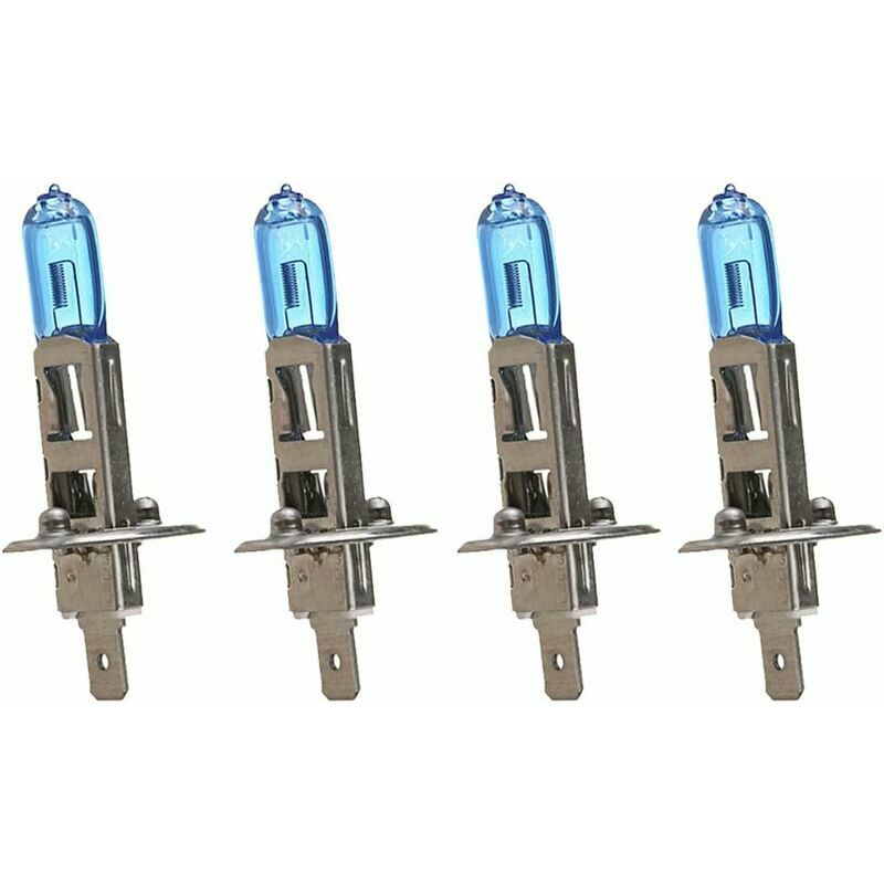 Hoopzi - 4 x Car Vehicle Bright H1 55W 4500K Xenon Gas Halogen Projector Lamp Bulbs White