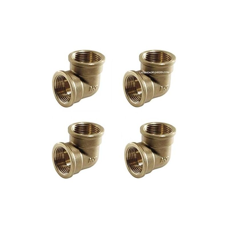 

4 x Codo hembra hembra 1 1/2' latón