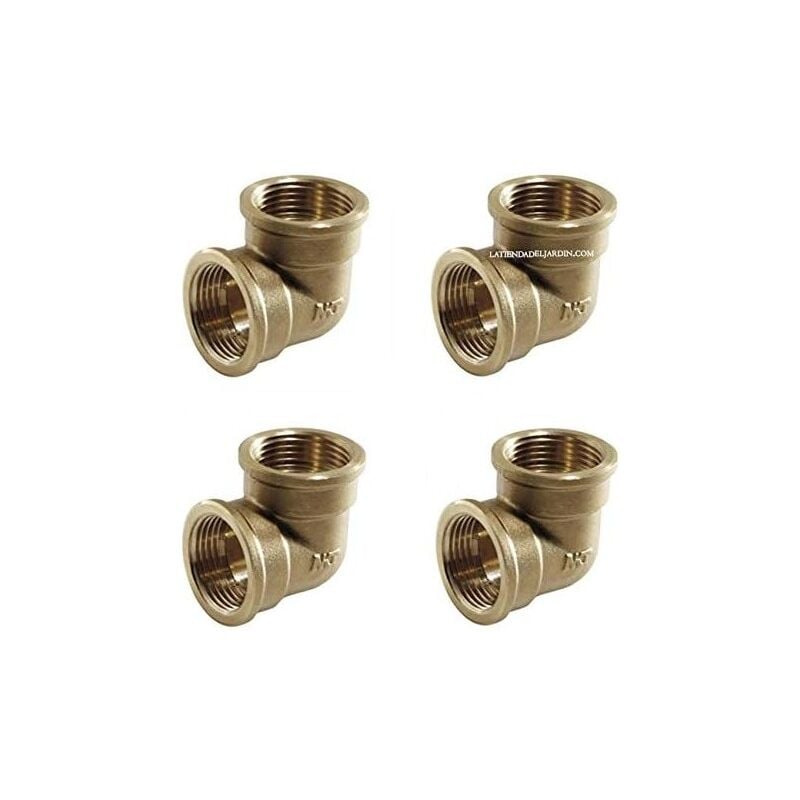

4 x Codo hembra hembra 1 1/4' latón