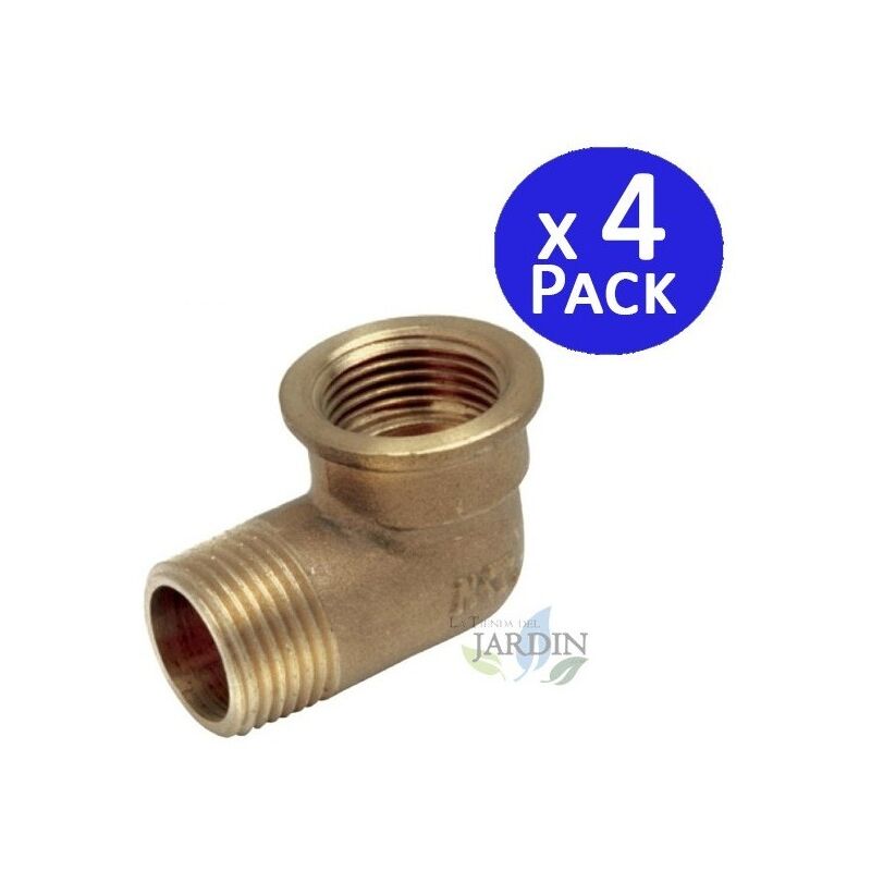 

4 x Codo hembra macho 2' latón
