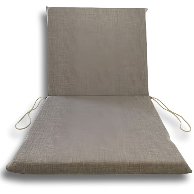 Coussin de Jardin Dossier Bas 90x50 cm, Set de 4 Pièces - Beige, Ecru, Gris - colore: grigio