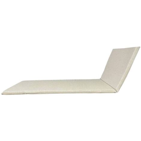 4 x CUSCINO GARDEN LETTINO 190X60XH4,5CM ECRU