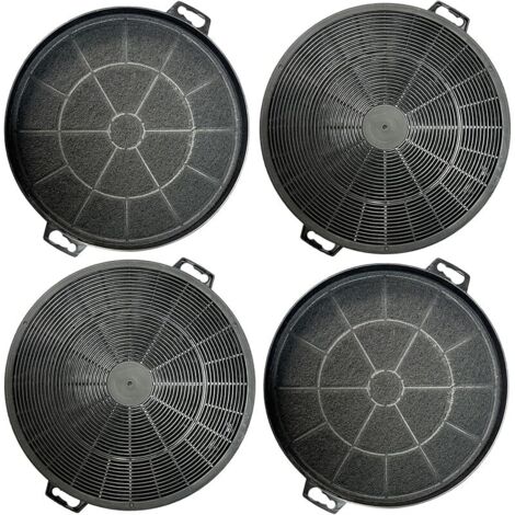 4 x filtres à charbon AK01 compatibles avec Dehflex AK01, Constructa 00353121, BSH Group 00353121/353121, Electrolux 2330416005, Bauknecht 481281718524, Bosch/Neff DHZ5