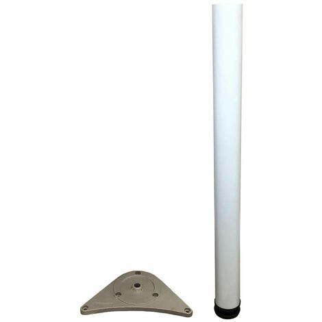 4 x foot steel table d. 60xh710 mm blanc