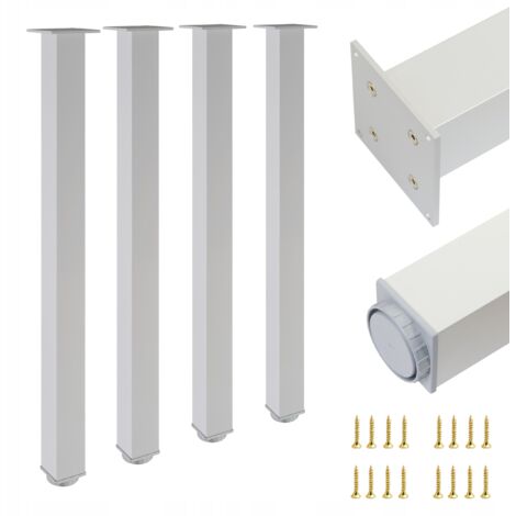 4 x Gambe 60x60 H - 820 mm Alluminio