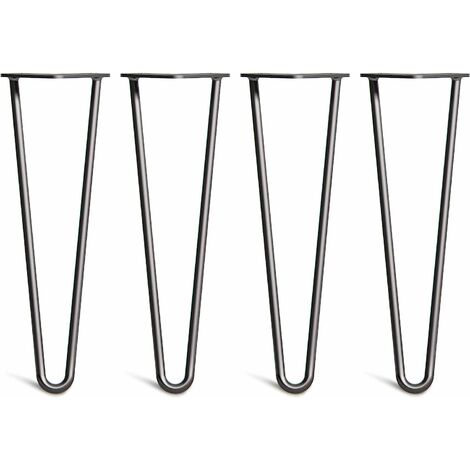 4 x Heavy Duty Hairpin Table Legs �C Superior Double Steel Welding with Free Screws, Build Guide & Protector