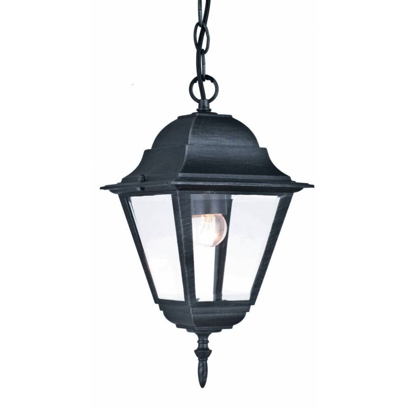 4 x Linterna Nueva York con cadena gris ceniza