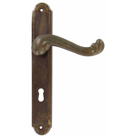 4 x MANIGLIA OTTONE BRONZATO BAROCCO Q. 8/90