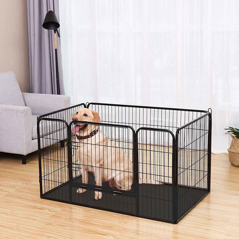 Metal Heavy Duty Whelping Tray Puppy Dog Play Pen Size Xlarge With Plastic Floor