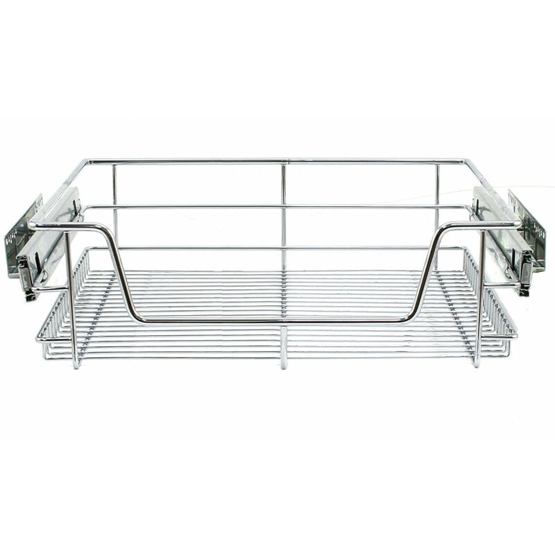 KuKoo – 4 Paniers Coulissants pour Placard ou Cabinet de Cuisine de 60cm. Tiroirs coulissants à système de fermeture amortie