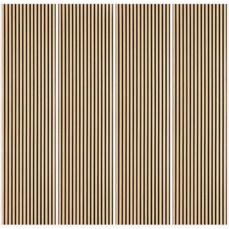 AHD AMAZING HOME DESIGN 4 x panneau acoustique intérieur en chêne de 240x60cm Kover-O
