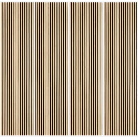 AHD AMAZING HOME DESIGN 4 x pannello fonoassorbente per interni legno rovere 240x60cm Kover-O