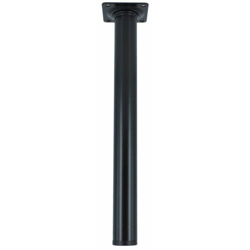 Ferramenta1.com - 4 x pied d'acier d. 30 x h 300 mm noir