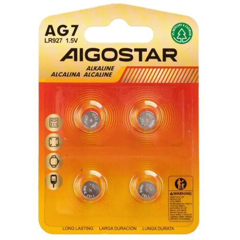 4 x pila batteria a bottone orologio AG7 LR927 399 v395 1,55v