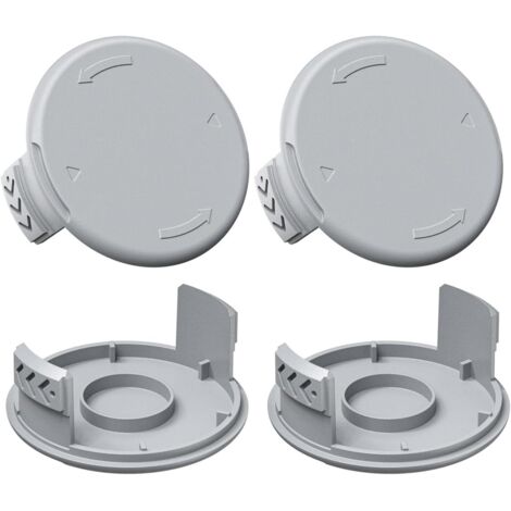 4 x Spool Cap Covers for Ryobi One+ 18V, 24V, 40V Lawn Mowers, Strimmer Spool Covers Compatible with Ryobi AC14RL3A