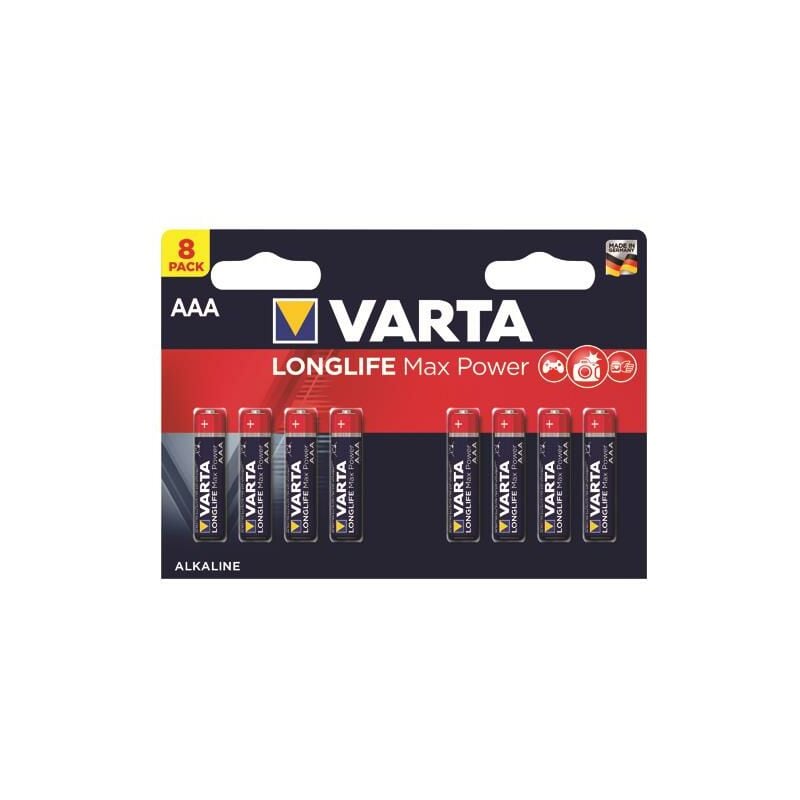 Varta Llife Max Pwr AAA Battery Pk8 - VR68156