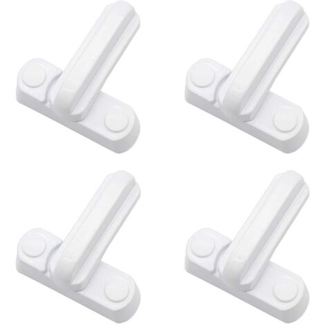 4 X Window Locks Aluminium Alloy Home Security Easy Install Fixing Screws Protective Cover