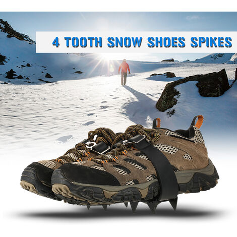 Silikon Schuhe Steigeisen mit Anti Slip Spikes für Bergsteigen Wandern Ski BK 