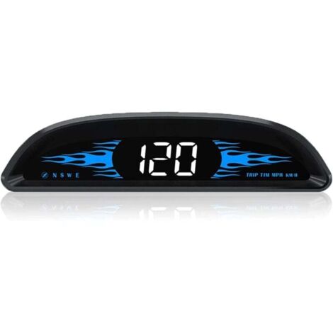 4-Zoll-Auto-HUD-Tachometer – Universal-MPH/KMH-Anzeige für die Windschutzscheibe – Digitaler Tachometer – GPS-Geschwindigkeitsdetektor – Überdrehzahlalarm, USB-Plug-and-Play, AAFGVC
