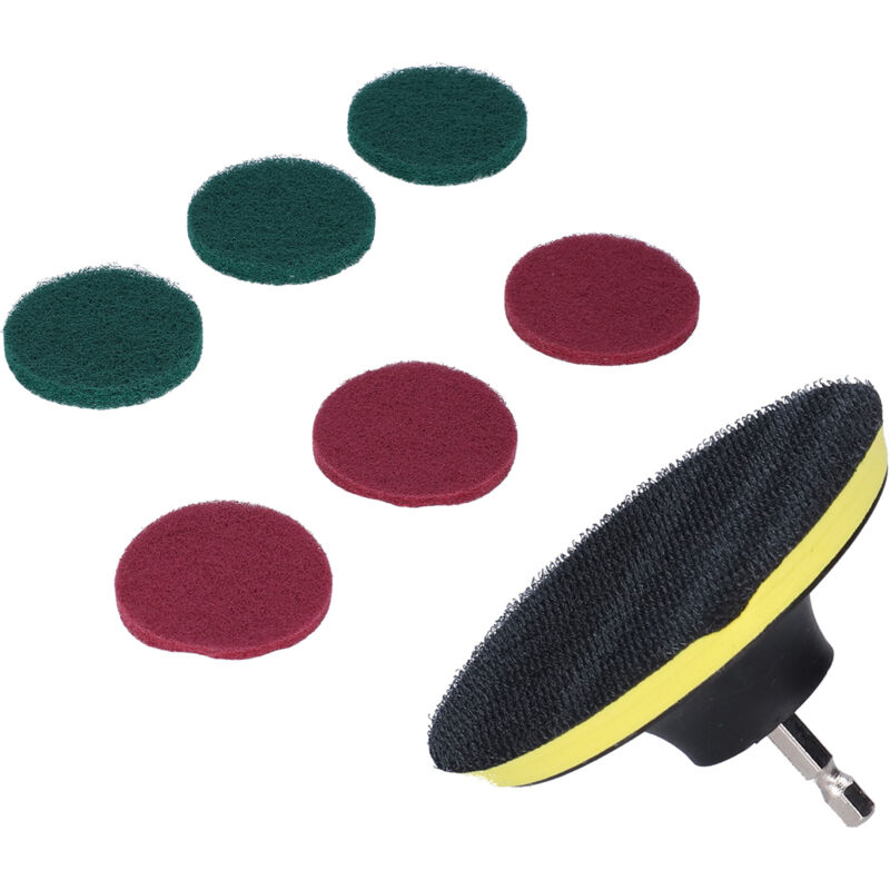 Image of 4-Zoll-Scheuerpad-Scheibe, Polierscheibe, selbstklebend, Schleifzubehör für Haushaltsmöbel aus Holz