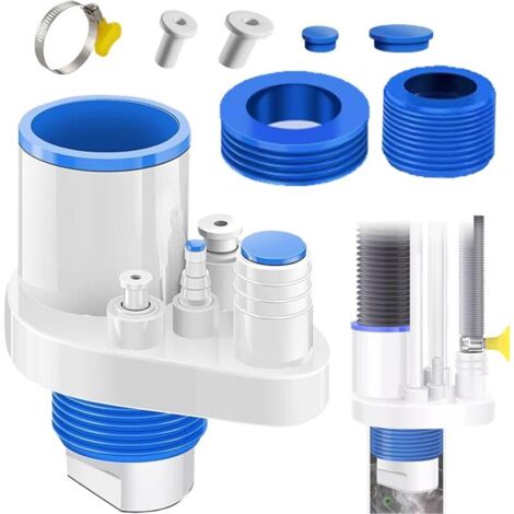 40-75mm Adaptateur de Vidange pour Machine à Laver, 5 en 1 Adaptateur pour Evacuation Machine a Laver et Tuyau Evacuation Lave Vaisselle, Joint Tuyau Machine a Laver pour Lave-Vaisselle