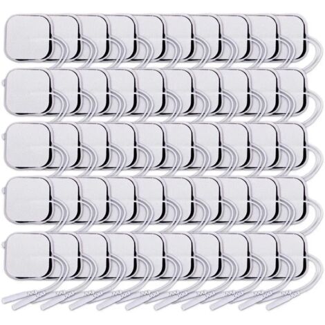40 à 100 électrodes pour appareil d'électrostimulation musculaire et nerveuse (TENS, acupuncture, physiothérapie, EMS) - Patch de massage corporel - Soins de santé 06051-AquaForge