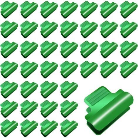40 attaches de serre en plastique 11-12 mm pour bâche de tunnel, fixations pour serres et extensions de culture saisonnières