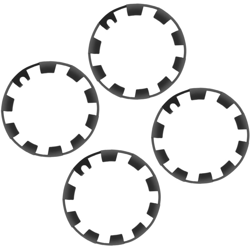 40 autocollants de protection pour enjoliveurs - Noir mat anti-rayures - Compatible Tesla Model y (2021-2023)