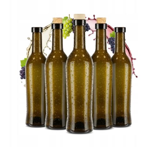 40 bottiglie di vetro TOSCANA da 500 ml per VINO, LIQUORE, OLIO D'OLIVA
