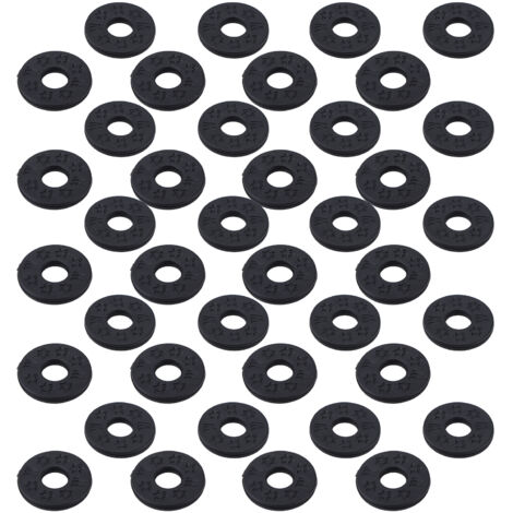 40 Boutons de Sangle de Guitare Anti-Glissement avec Joints PE, Rondelles de Remplacement pour Basse et Guitare