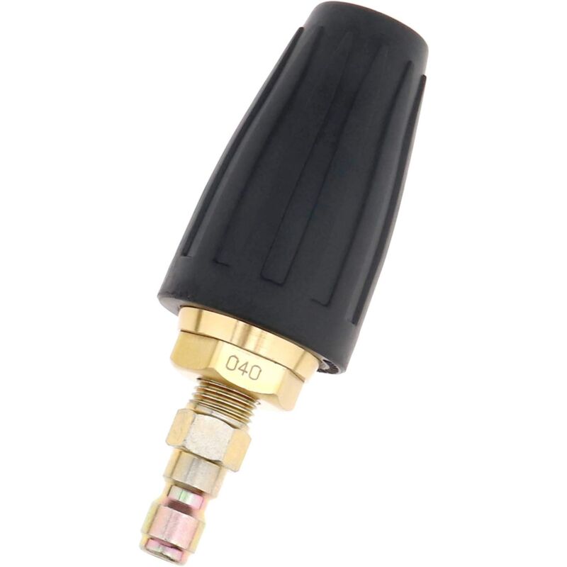 Shmshng - Buses040 Buse Turbo Rotative Haute Pression 3000PSI 1/4' Bouchon Connexion Rapide Buse de Pulvérisation Buse Jet Spirale