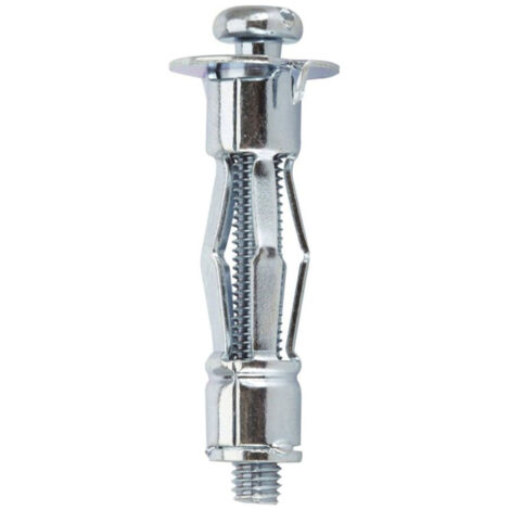 40 chevilles métal expansion plaque de plâtre - vis tête cylindrique 4 x 46 mm