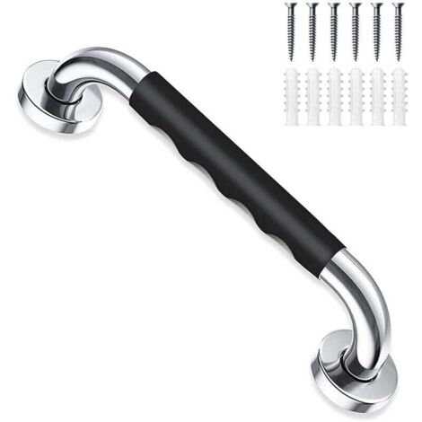 40 cm black bathtub grab bar, non-slip wall-mounted grab bar, stainless steel safety handle for toilet, WC, stairs MUMU