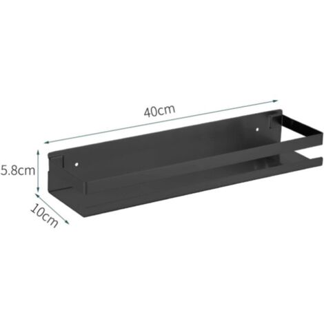 40 cm Edelstahlregal ohne Perforation, universell einsetzbar für Bad und Küche