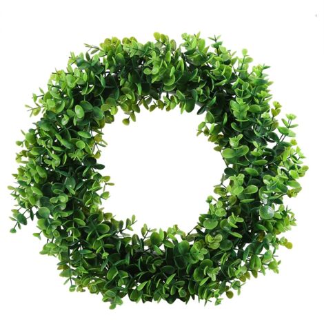 40 cm großer Kranz aus Blumen und grünen Blättern für Tür, Wand oder Fenster – Dekoration für Hochzeiten, Partys und Zuhause