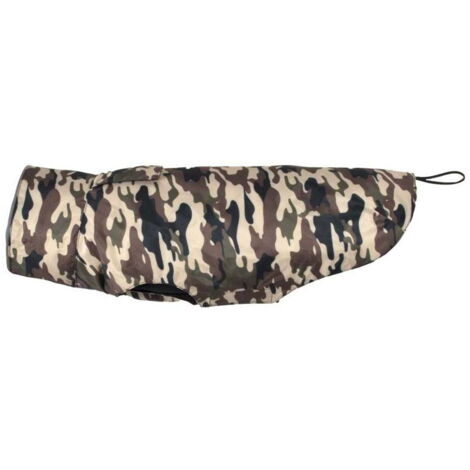 40 cm: Impermeabile per cani modello Imper fantasia Militare con colletto alto