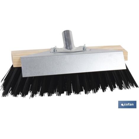 40 cm Kehrbürste + Metallschaber