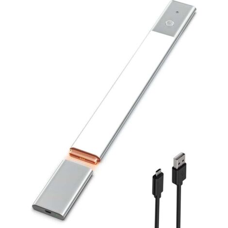40 cm LED-Schrankleuchte mit Bewegungsmelder, kabellose LED-Küchenleiste, 3500K Schrankleuchte mit