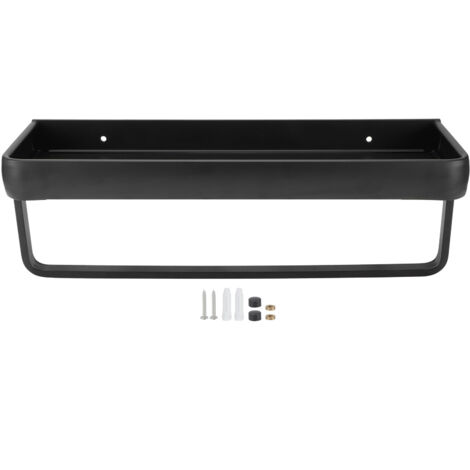 40 cm Wandregal Gewürzorganizer für Küche und Schlafzimmer (Einzelregal mit Stange)